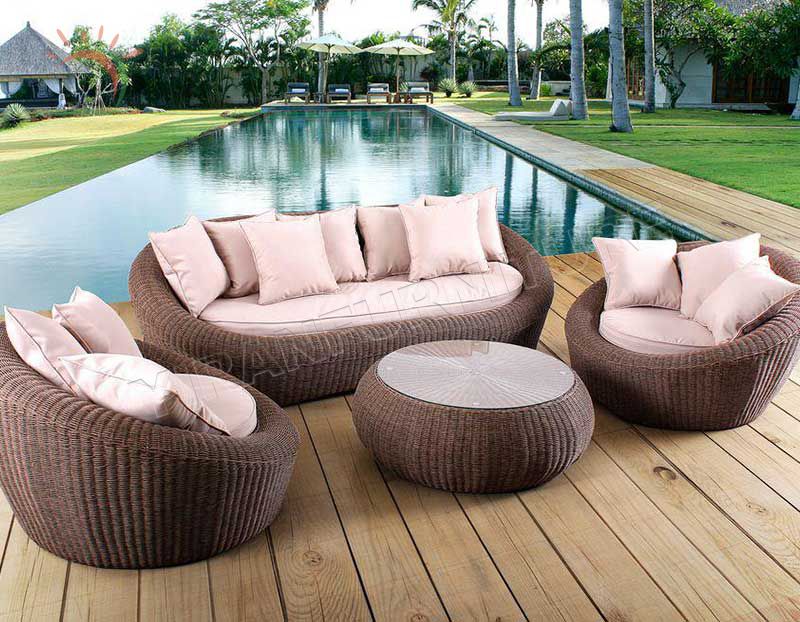 Cheap Wholesale Chaise Lounge Patio Rattan/Wicker Lounge Set Outdoor Furniture