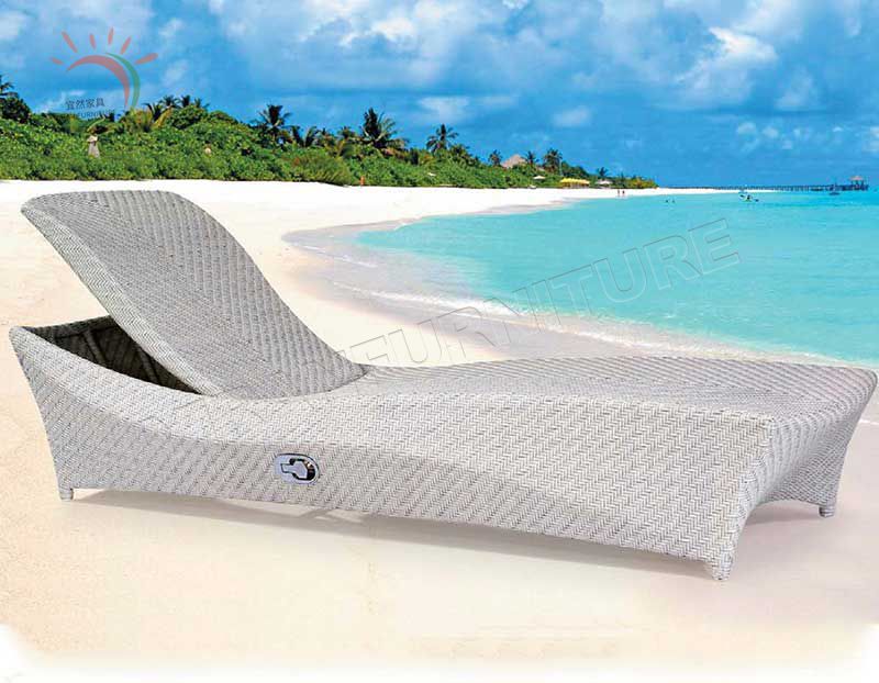 New Designs Aluminum Sun Lounger Beach Chairs Outdoor Chaise Lounge