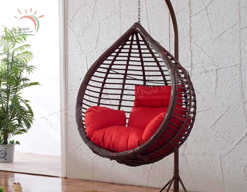 Indoor Rattan Hanging Swing Egg Chair for Living Room