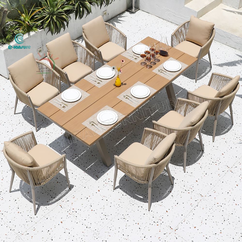 Classic Tables and Chairs, Woven Rope Chairs, Dining Room, Outdoor Furniture