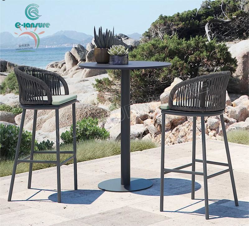 Popular Series of Outdoor Furniture Rattan Waterproof Durable Custom Bar Chair