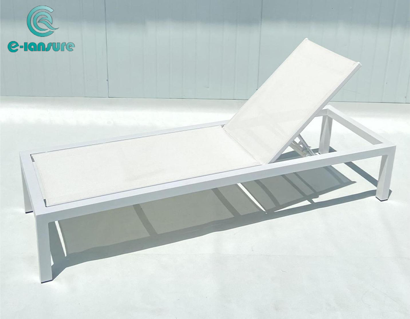 Aluminium And Textilene Sun Loungers