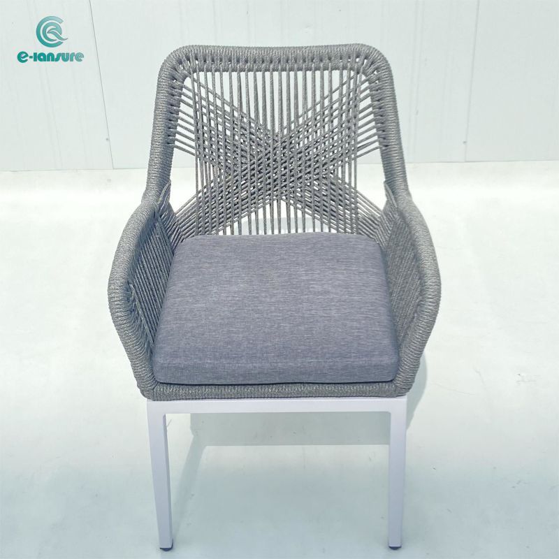 Modern luxury simple woven rope chair series garden outdoor dining rope chair