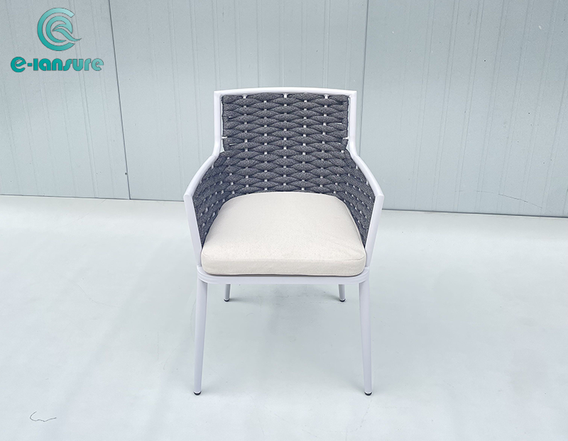 Patio custom furniture outdoor furniture series woven rope dining chair