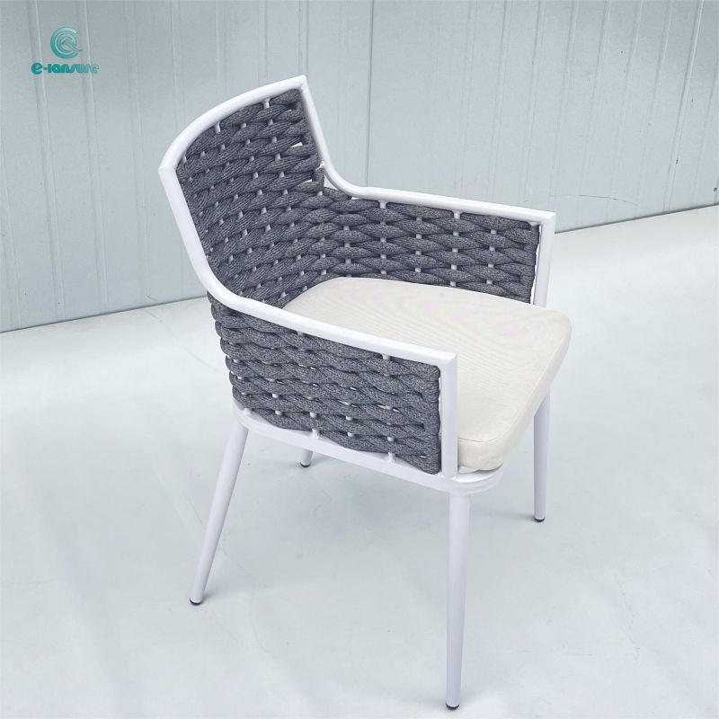 Patio custom furniture outdoor furniture series woven rope dining chair