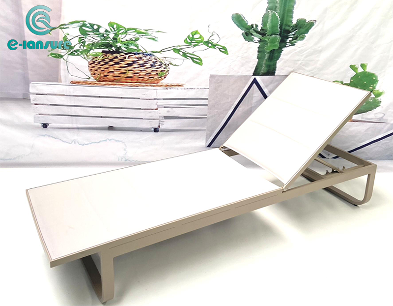 Outdoor Furniture Home Furniture Simple Modern Beach Textilene Sling Outdoor Outdoor Lounge Chair