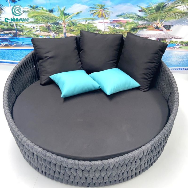 Modern simple daybed Leisure Rope Woven Outdoor Hotel Swimming Pool Furniture Daybed