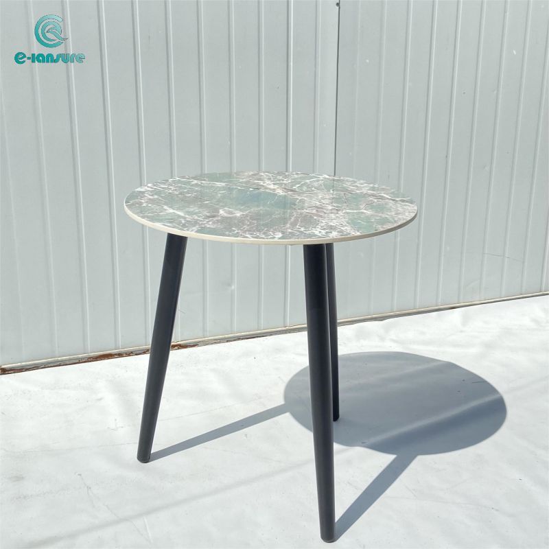 Simple Outdoor Garden table Serie Deluxe marble round coffee table for Home and Outdoor