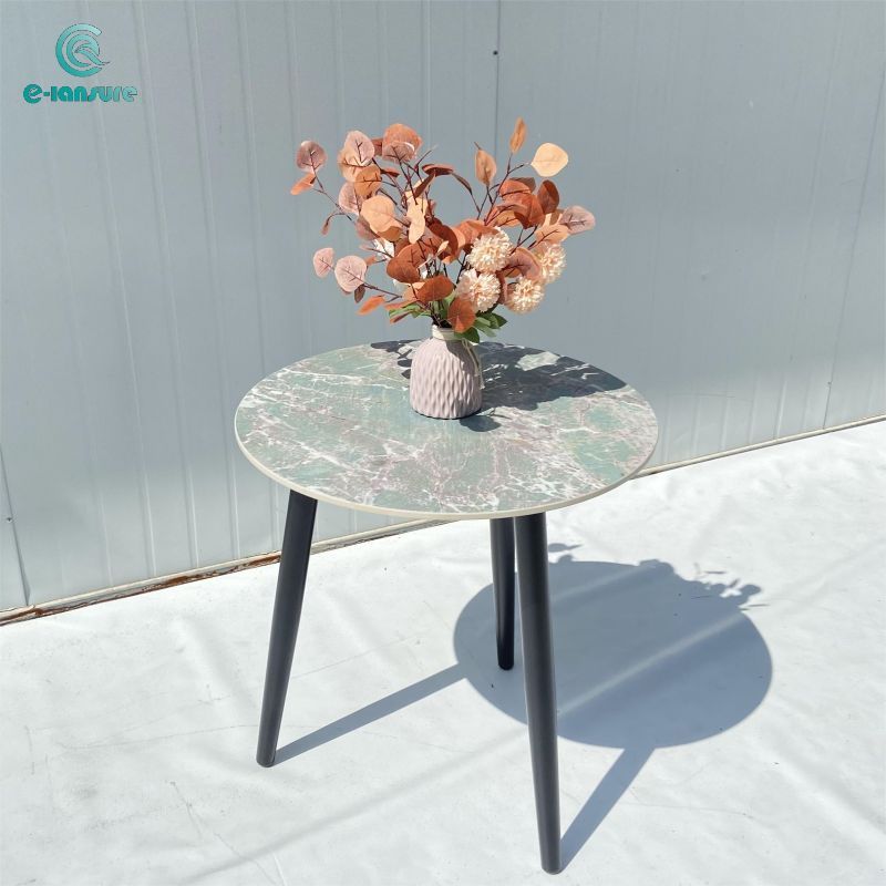 Simple Outdoor Garden table Serie Deluxe marble round coffee table for Home and Outdoor