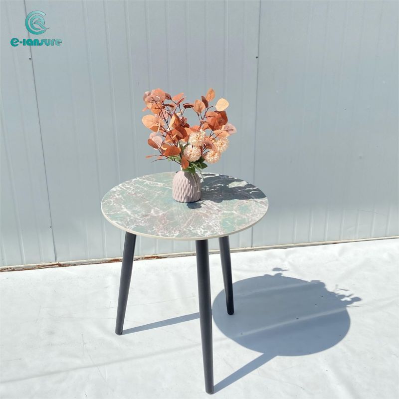 Simple Outdoor Garden table Serie Deluxe marble round coffee table for Home and Outdoor