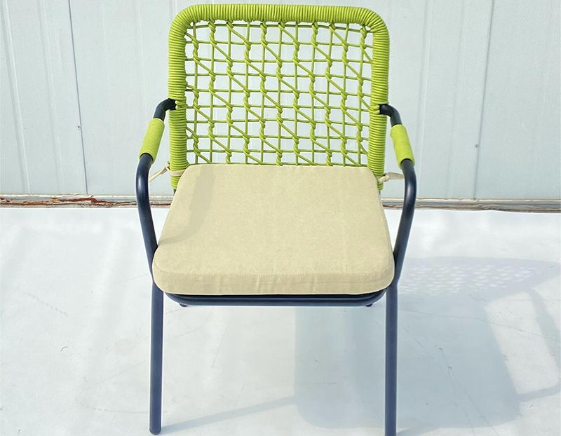 Simple Outdoor Garden chair Series Luxury green rope chair for Home and Outdoor and hotel