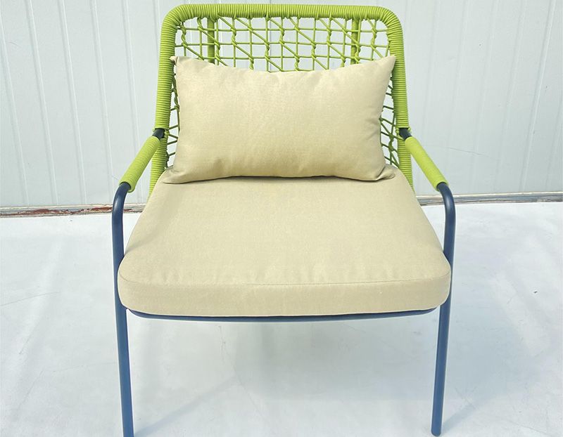 Simple Outdoor Garden chair Series Luxury green rope chair for Home and Outdoor and hotel