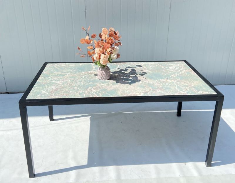 Simple Outdoor Garden table Series Luxury marble dining table for Home and Outdoor