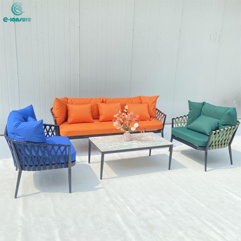 Modern outdoor Furniture Series Luxury colourfully Sofa Set