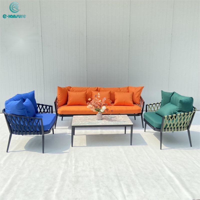 Modern outdoor Furniture Series Luxury colourfully Sofa Set
