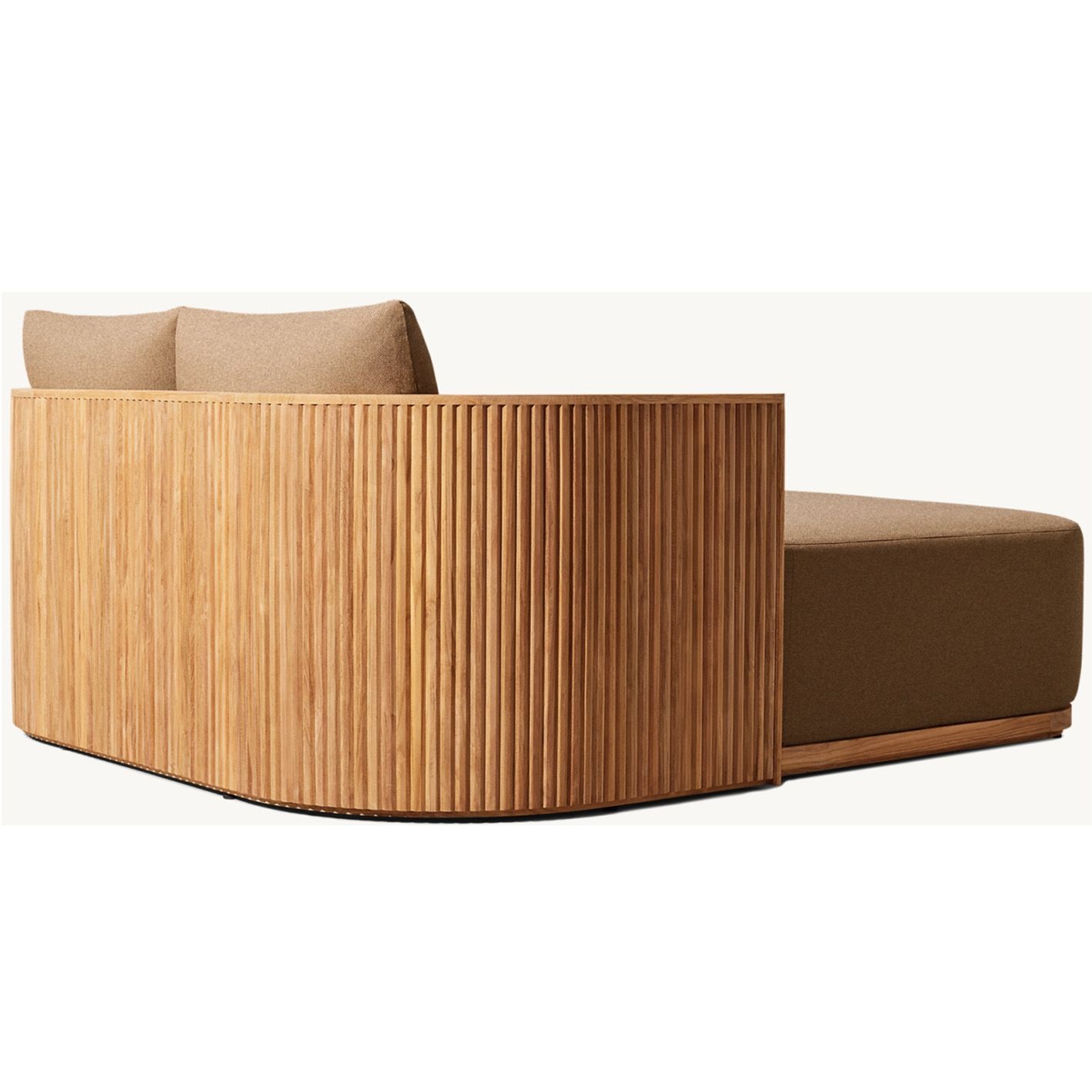Modern Elegant Solid Teak Wood Outdoor Furniture Comfortable Garden Sun Lounger Chaise Lounge Chair