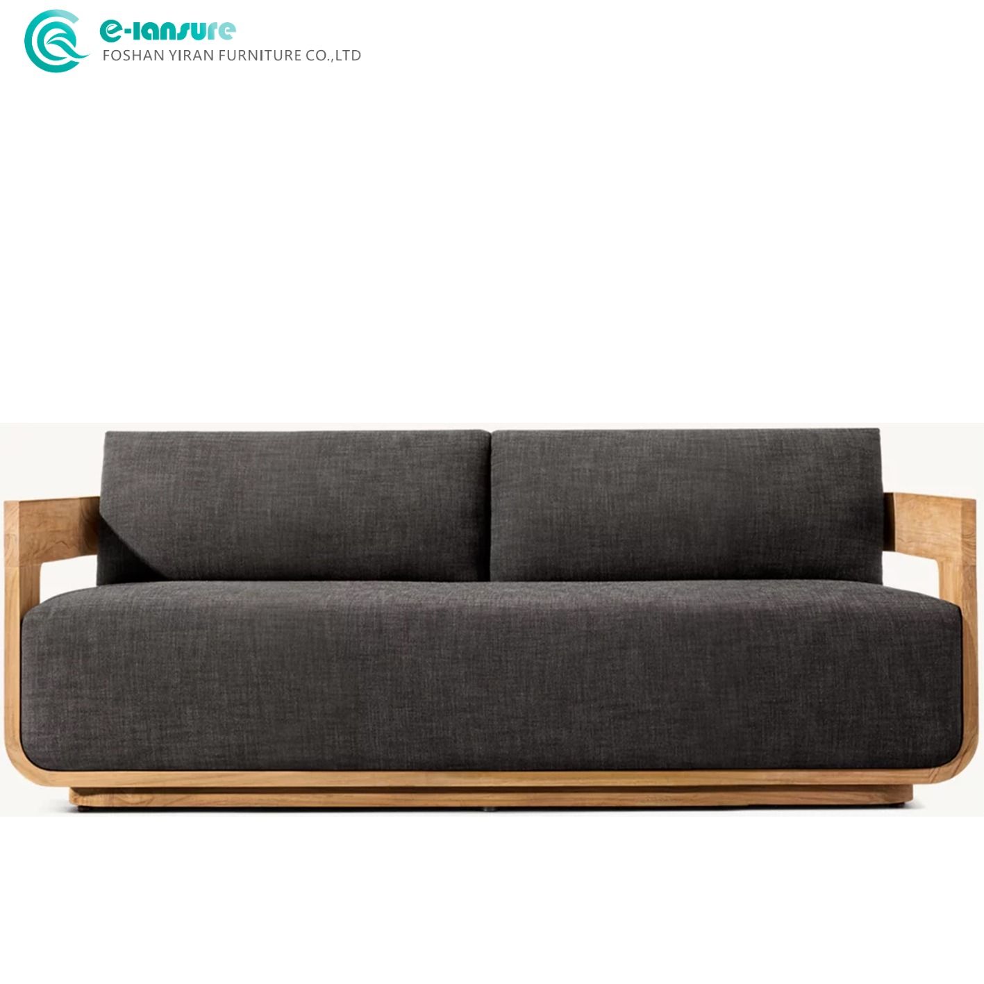 Luxurious Elegance Outdoor Teak Furniture Set – Garden Solid Wood Sofa with Side Table