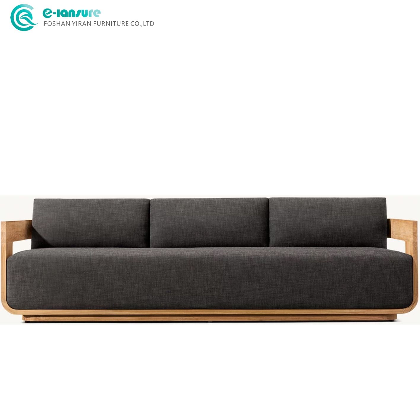 Luxurious Elegance Outdoor Teak Furniture Set – Garden Solid Wood Sofa with Side Table