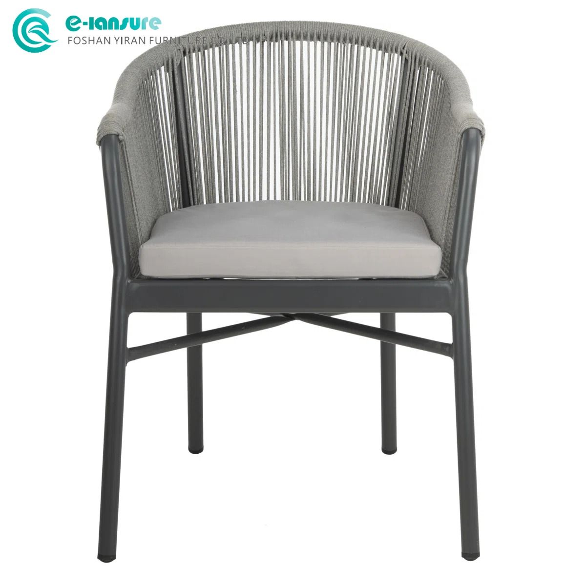 Premium Modern Outdoor Aluminum Dining Chair Waterproof Furniture for Gardens Hotels Villas