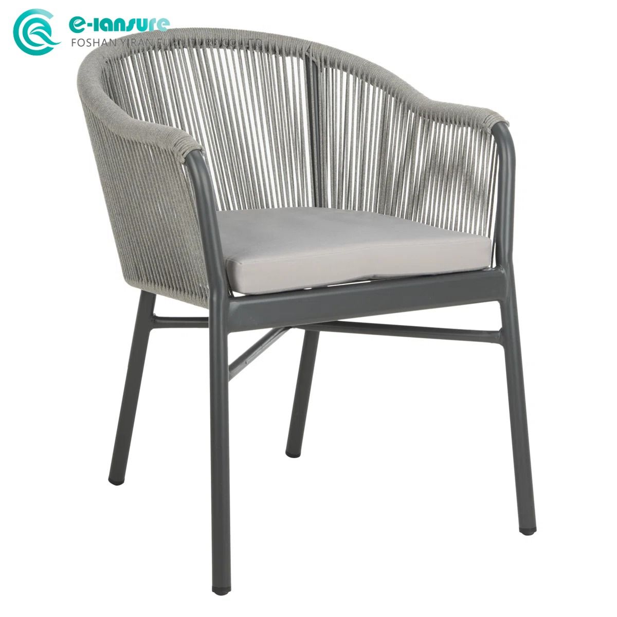 Premium Modern Outdoor Aluminum Dining Chair Waterproof Furniture for Gardens Hotels Villas