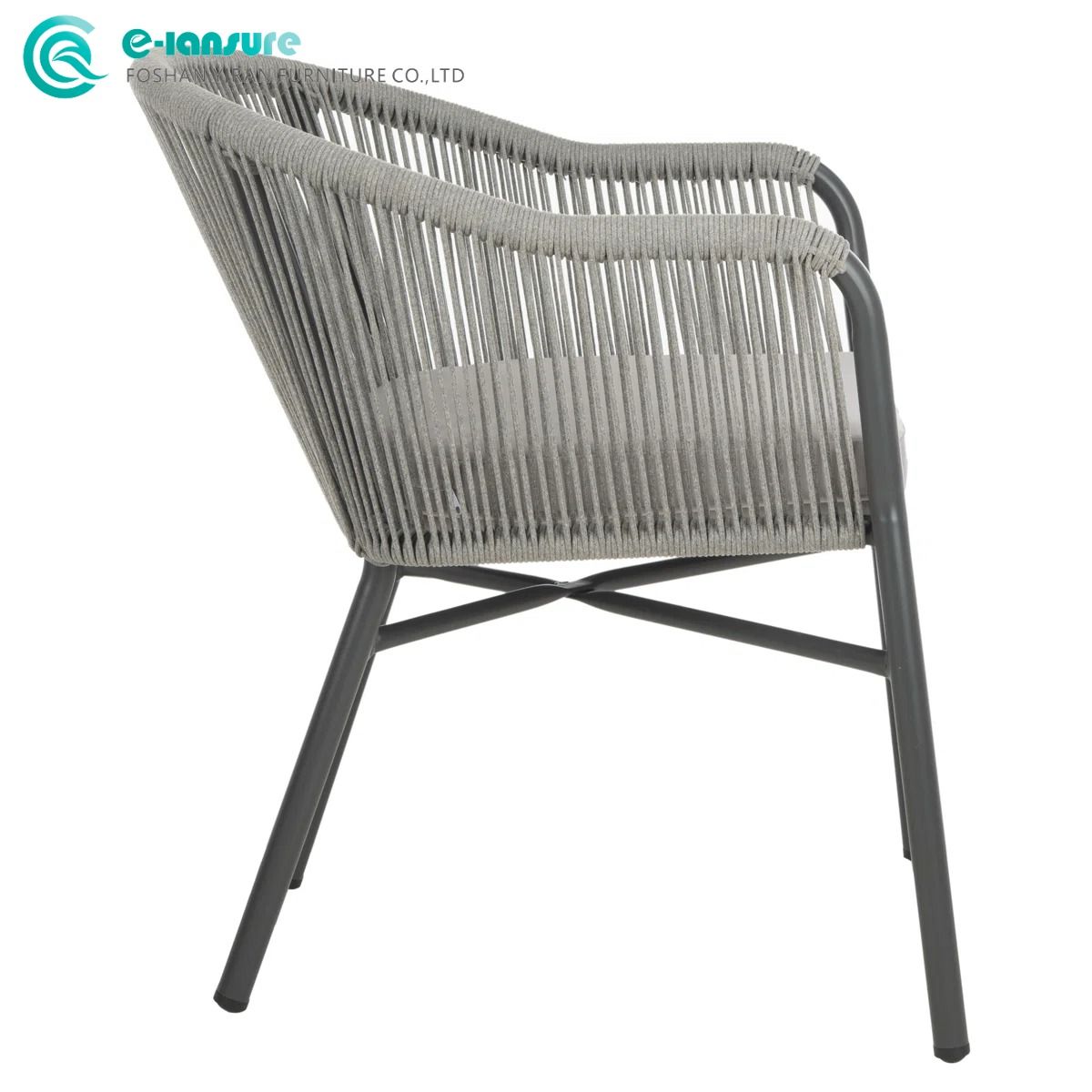 Premium Modern Outdoor Aluminum Dining Chair Waterproof Furniture for Gardens Hotels Villas