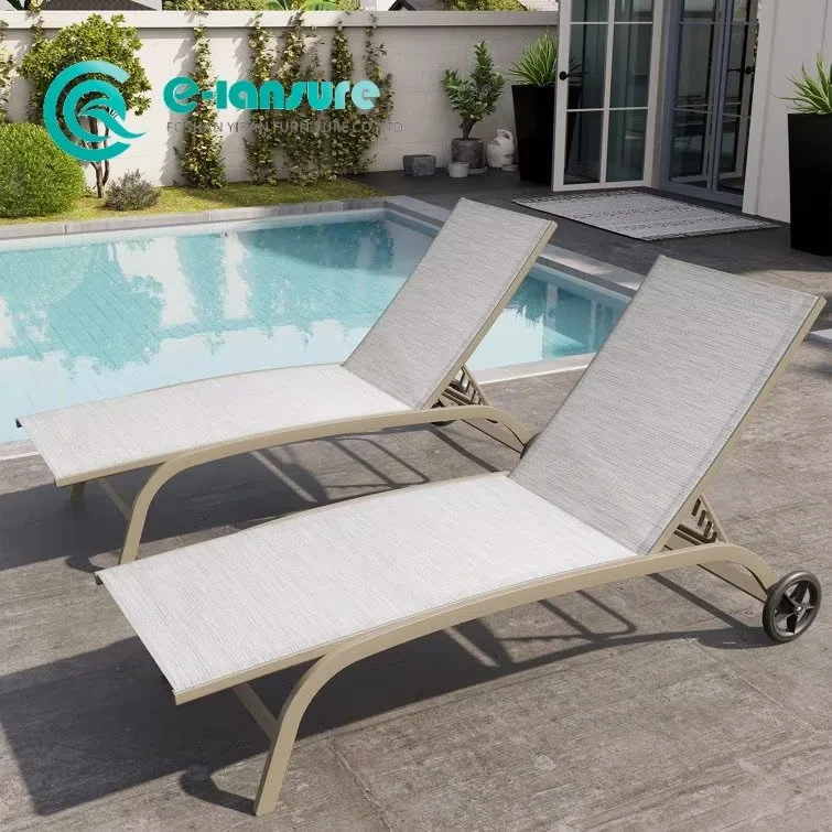 Durable Outdoor Sun Lounger Contemporary Aluminum Frames Wholesale for Hospitality  Landscaping