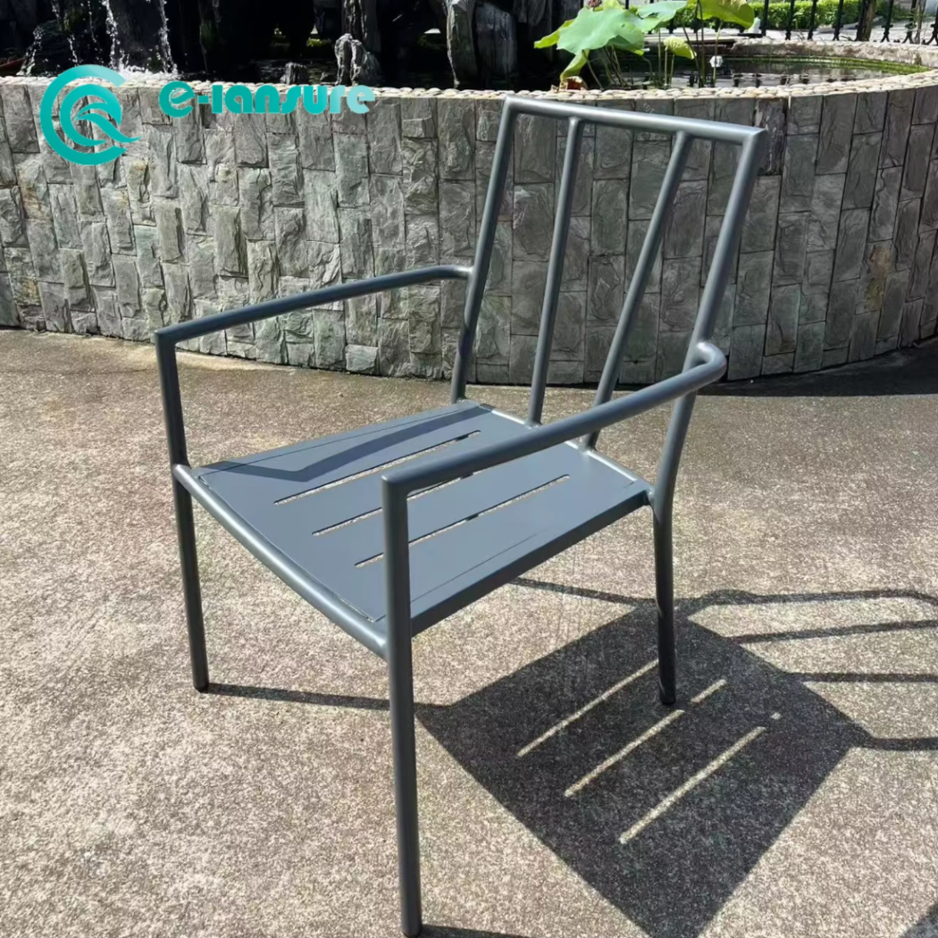 Hot Sale Products Garden Lounge Chair and Coffee Table Furniture Set Aluminum Frame Dining Set for Resort Garden Patio