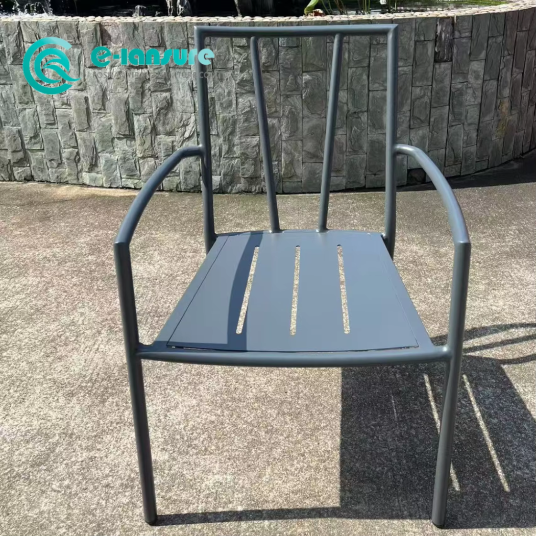 Hot Sale Products Garden Lounge Chair and Coffee Table Furniture Set Aluminum Frame Dining Set for Resort Garden Patio