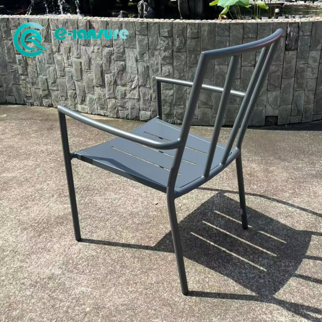 Hot Sale Products Garden Lounge Chair and Coffee Table Furniture Set Aluminum Frame Dining Set for Resort Garden Patio