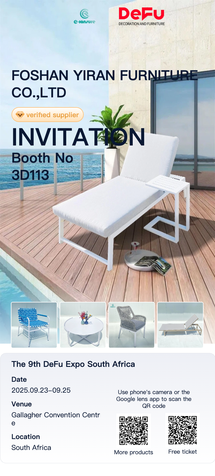Invitation to visit our booth at The 9th DeFu Expo South Africa