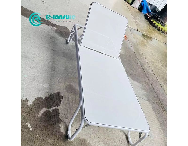 Elegant Outdoor Casual Furniture All-Weather Aluminum Sun Lounger Crafted with Waterproof Fabric