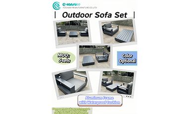 Transform Your Outdoor Casual: New Aluminum Sofa Set In!