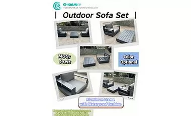Transform Your Outdoor Casual: New Aluminum Sofa Set In!