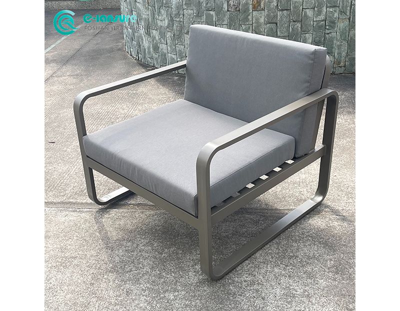 Durable Leisure Aluminum Frame Minimalist Casual Outdoor Sofa Set Waterproof Fabric Garden Patio Furniture