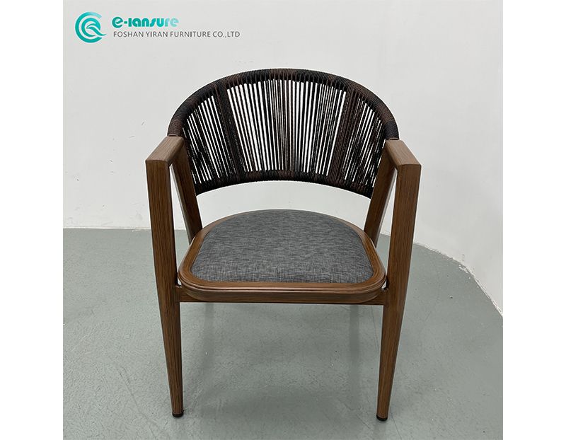 Wholesale Premium Vintage Durable Aluminum Frame and Rattan Chair  Comfort  Customizable Chair for Outdoor Use