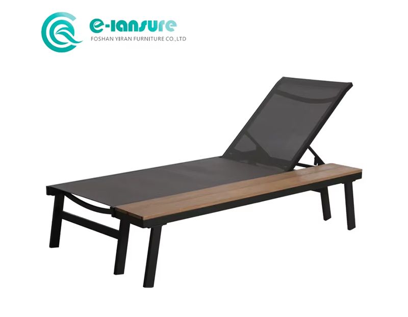 Durable Aluminum Frame Outdoor Sun Lounger Chaise Lounge Chair Sunbed For Hotel Resort Patio