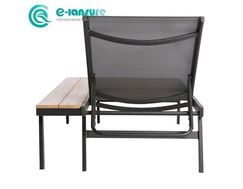 Durable Aluminum Frame Outdoor Sun Lounger Chaise Lounge Chair Sunbed For Hotel Resort Patio
