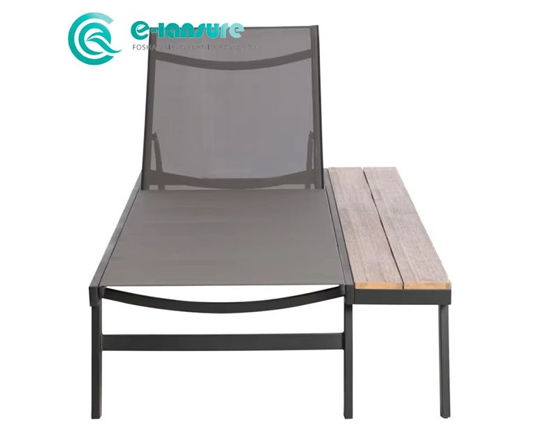 Durable Aluminum Frame Outdoor Sun Lounger Chaise Lounge Chair Sunbed For Hotel Resort Patio
