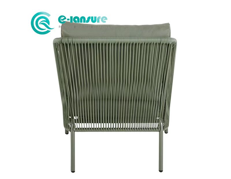 Leisure Modern High Quality Durable Aluminum Frame and Rope Chair All Weather Outdoor Patio Chair for Garden Hotel