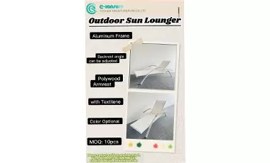 Upgrade Your Outdoor Relaxation with Our Adjustable Sun Lounger!