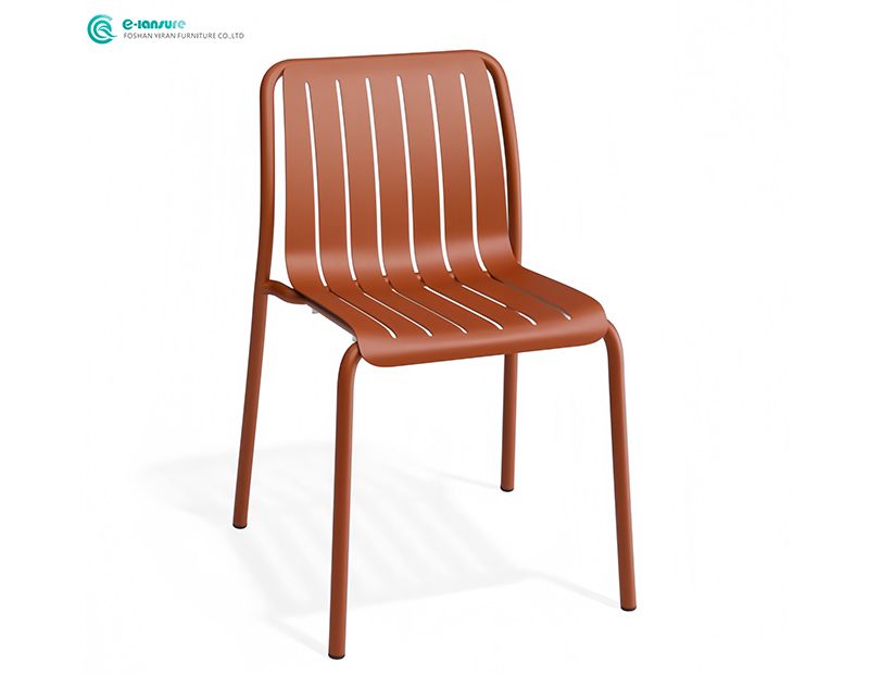 Modern Casual Outdoor Garden Furniture All Aluminum Frame Chair and Table Set for Villa Patio Courtyard