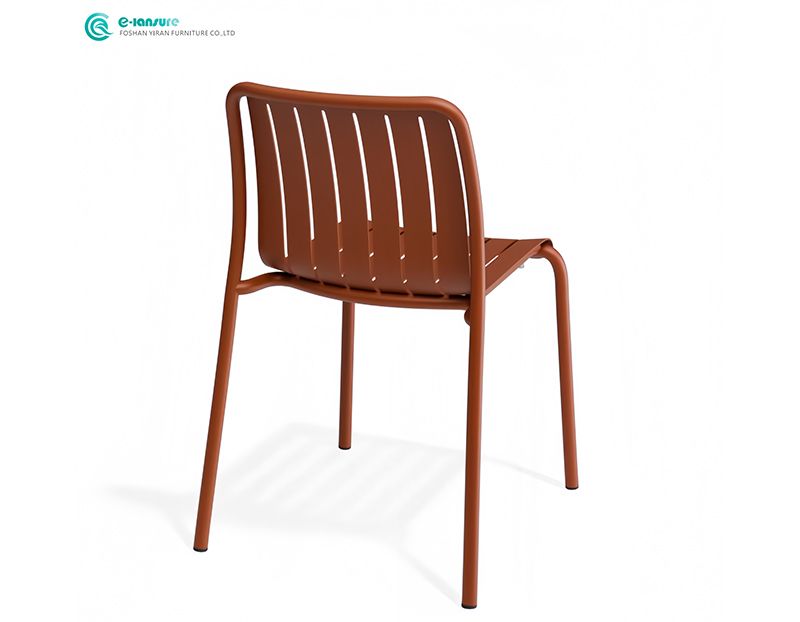 Modern Casual Outdoor Garden Furniture All Aluminum Frame Chair and Table Set for Villa Patio Courtyard