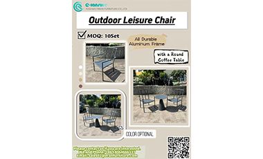 Outdoor Leisure Chair Set – Minimalist Durability Meets Timeless Style！