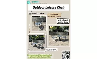 Outdoor Leisure Chair Set – Minimalist Durability Meets Timeless Style！