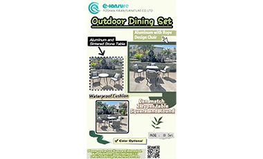 Introduce Our Outdoor Dining Set – Casual Elegance Meets All-Weather Durability！