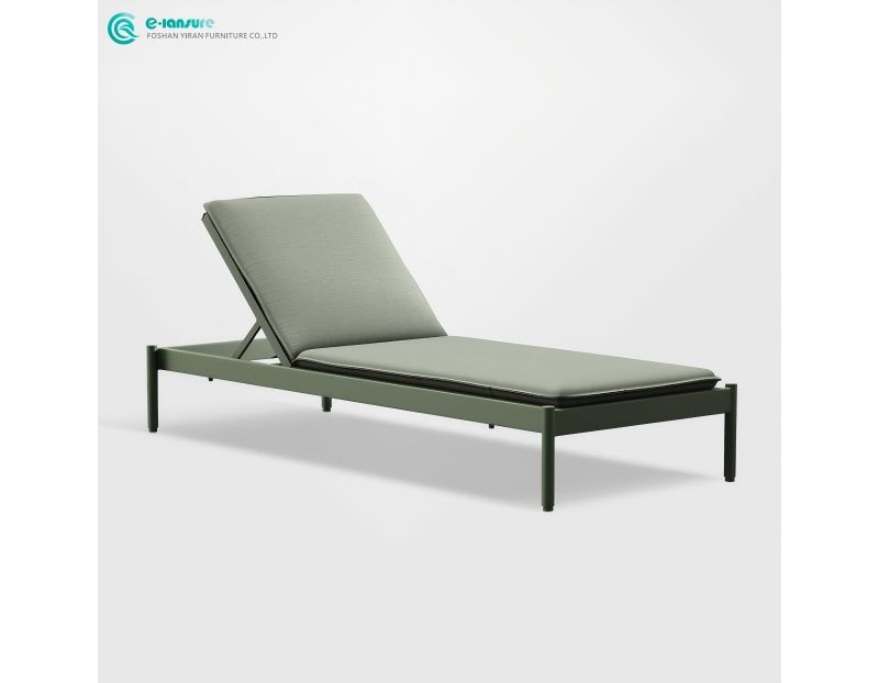 Casual Design Outdoor Sun Lounger Aluminum Frame with Waterproof Waterproof Cushion Furniture