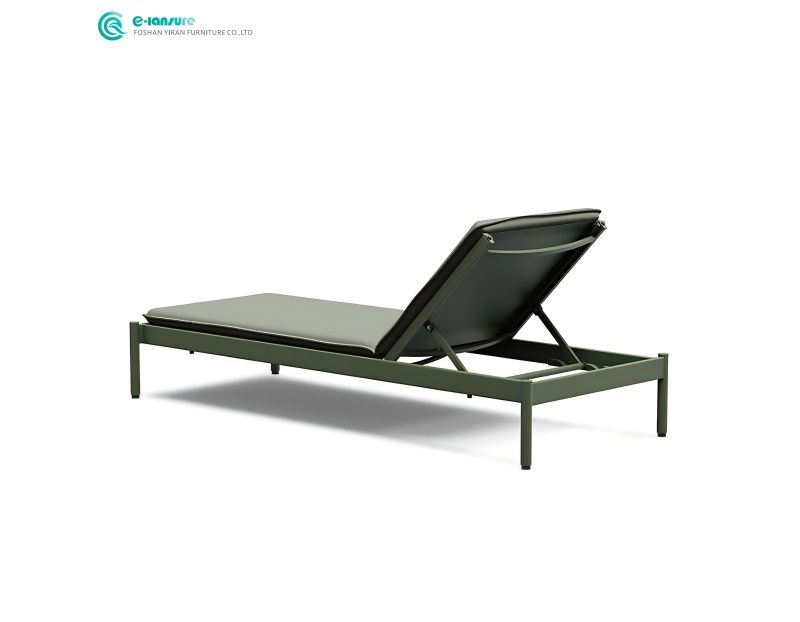 Casual Design Outdoor Sun Lounger Aluminum Frame with Waterproof Waterproof Cushion Furniture