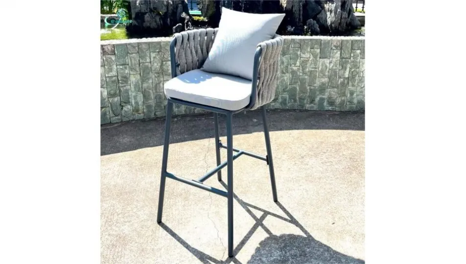 Top Outdoor Rope Bar Chair Deluxe