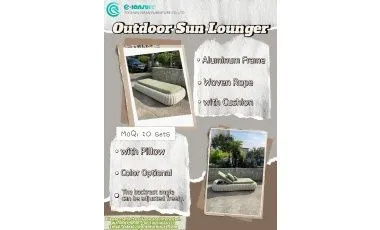 Durable Adjustable Woven‑Rope Outdoor Sun Lounger for Hotel & Villa Projects