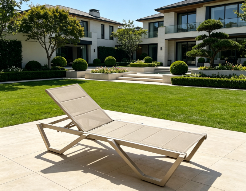 Wholesale Hot Sale Outdoor Furniture Aluminum Frame Sun Loungers Pool Garden Patio Villa Hotel Resort Furniture